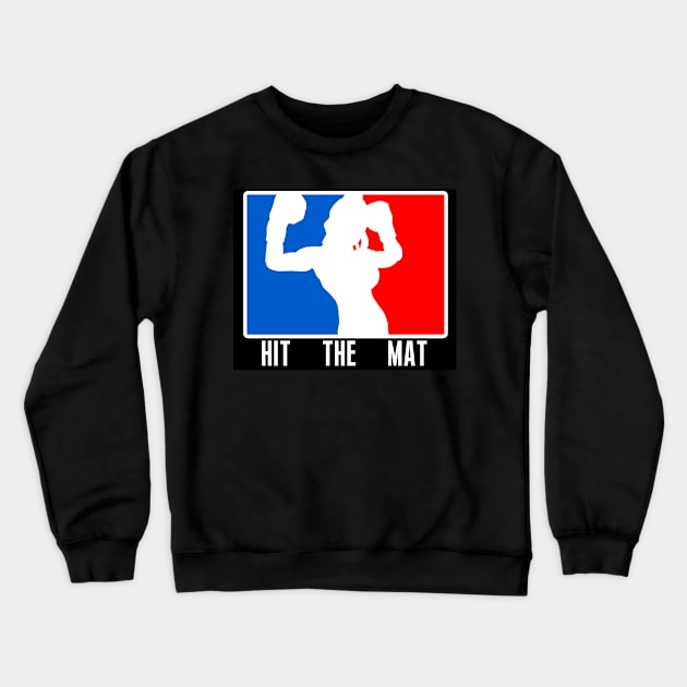 Chi Chi - HTM Parody Logo Crewneck Sweatshirt by HitTheMat